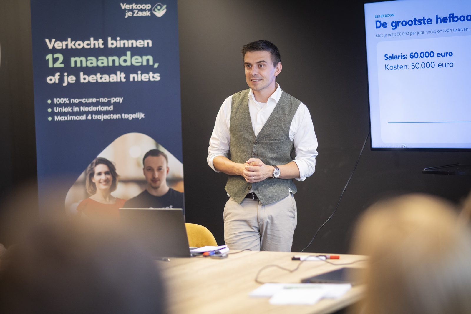 Maarten presenteert de Exit Score-methode