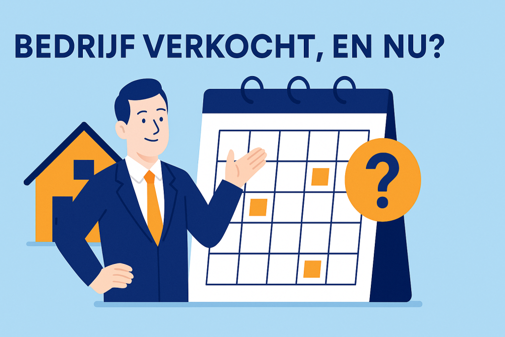 Ondernemer die nadenkt over het leven na de verkoop van zijn bedrijf