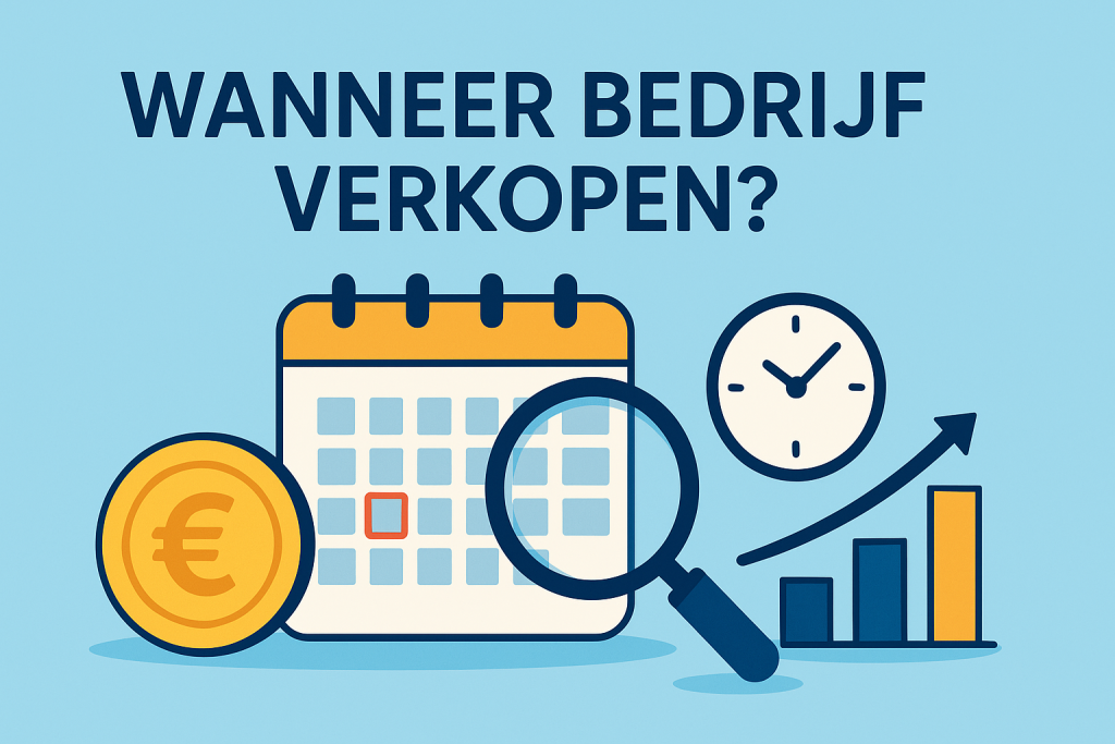 Tijdlijn met het beste moment om je bedrijf te verkopen